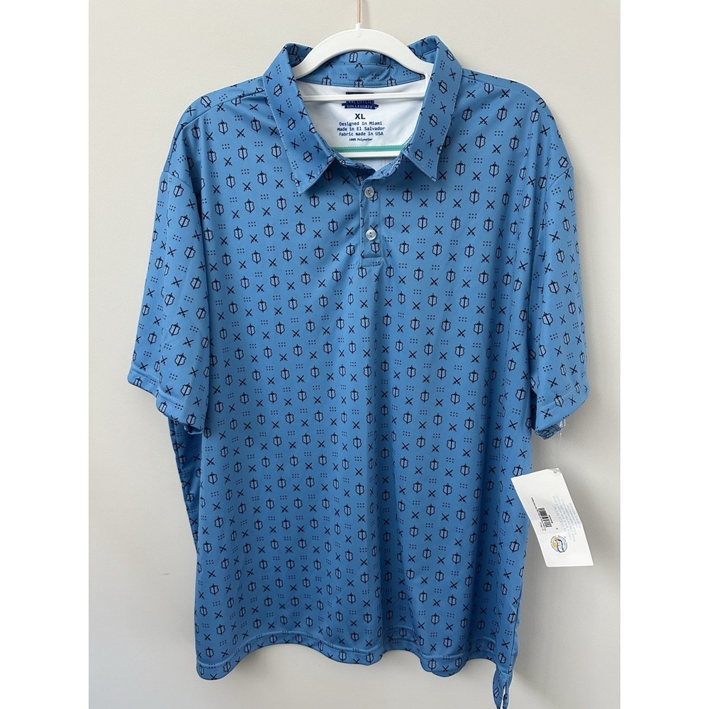 PHI DELTA THETA LARGE/XL MEN VIVE LA FETE POLO GOLF SHIRT